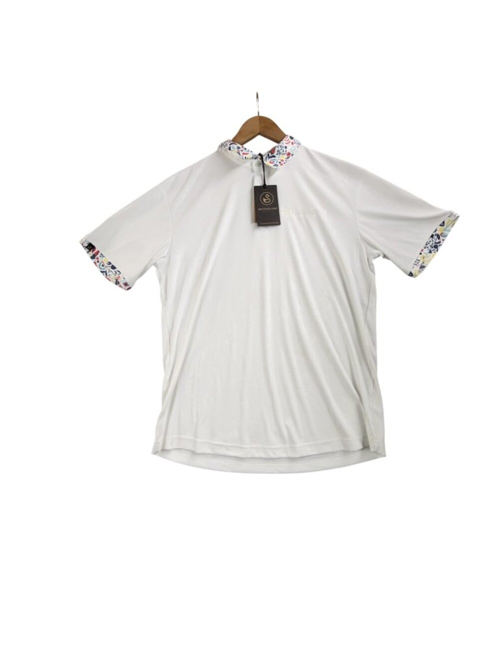 Swannies Golf McCoy Polo Shirt Mens Medium White Nvidia Dell Tech Computer Golf